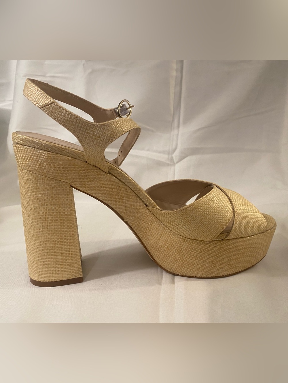 NWT Tuckernuck Pippa raffia platform sandals size 11 espadrilles